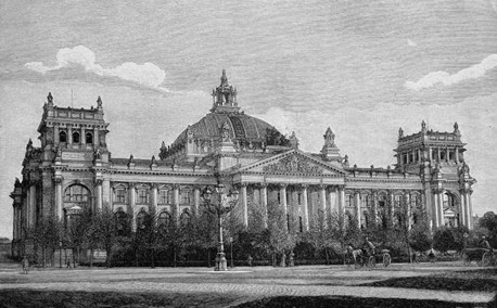 Reichstag, Parlamento alemán a principios del siglo XX. Reichstag, Parlamento alemán a principios del siglo XX.